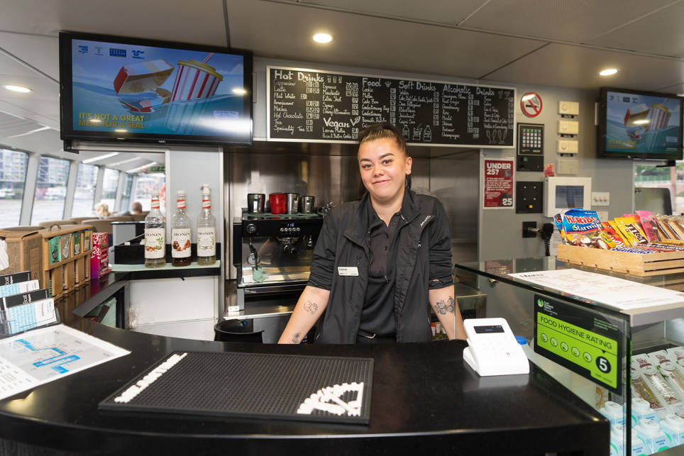 Customer at bar