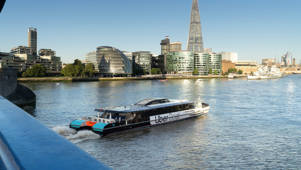 Boat In Front Of More London (With The Shard)