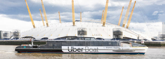 Uber Boat By Thames Clippers at The O2