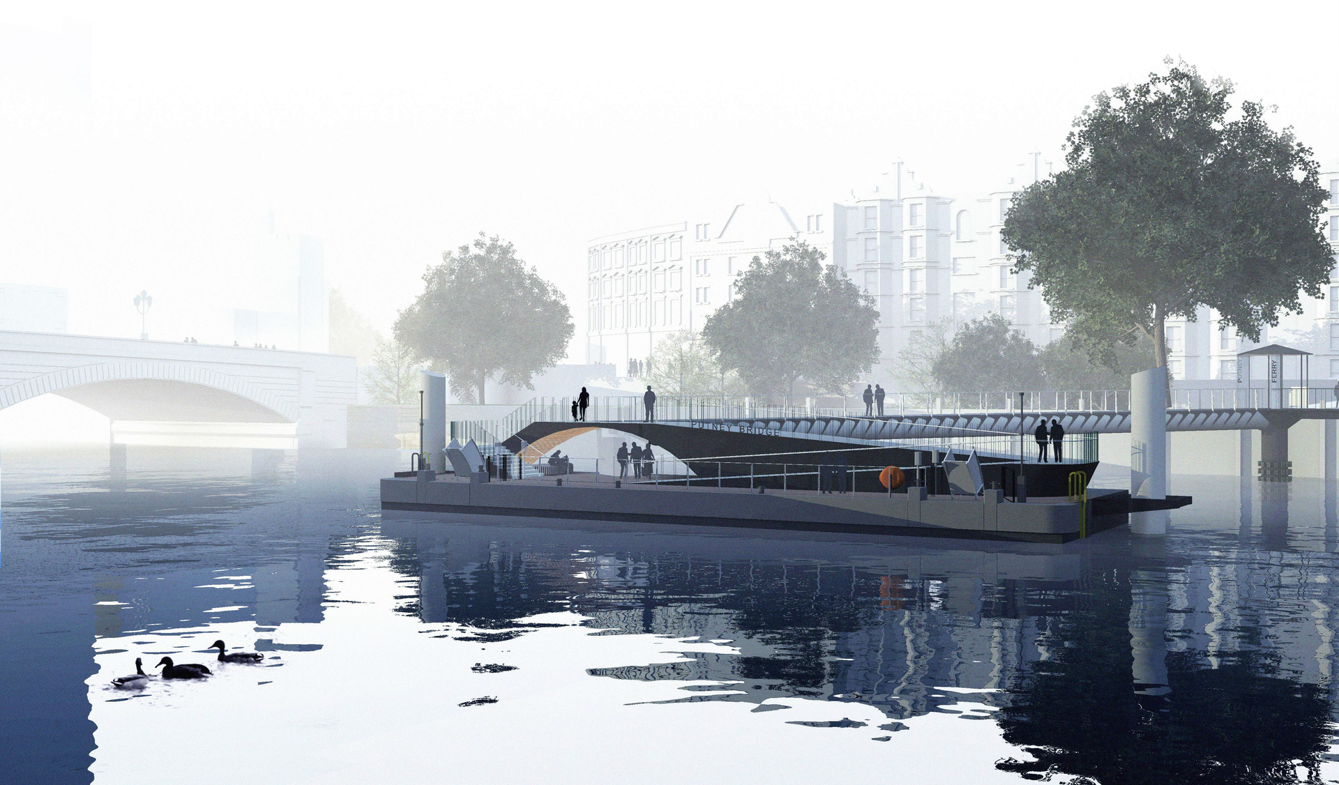 Putney Bridge Pier CGI