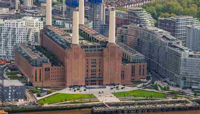 Battersea Power Station Aerial And Power Station Park 2022 Credit Jason Hawkes