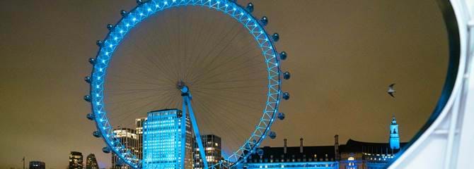 The London Eye at night
