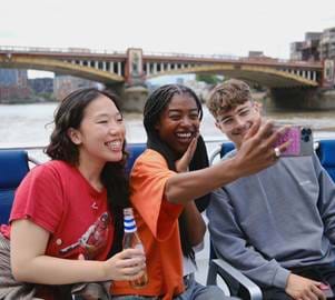 Friends taking a selfie