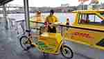 DHL Express Riverboat With Bikes