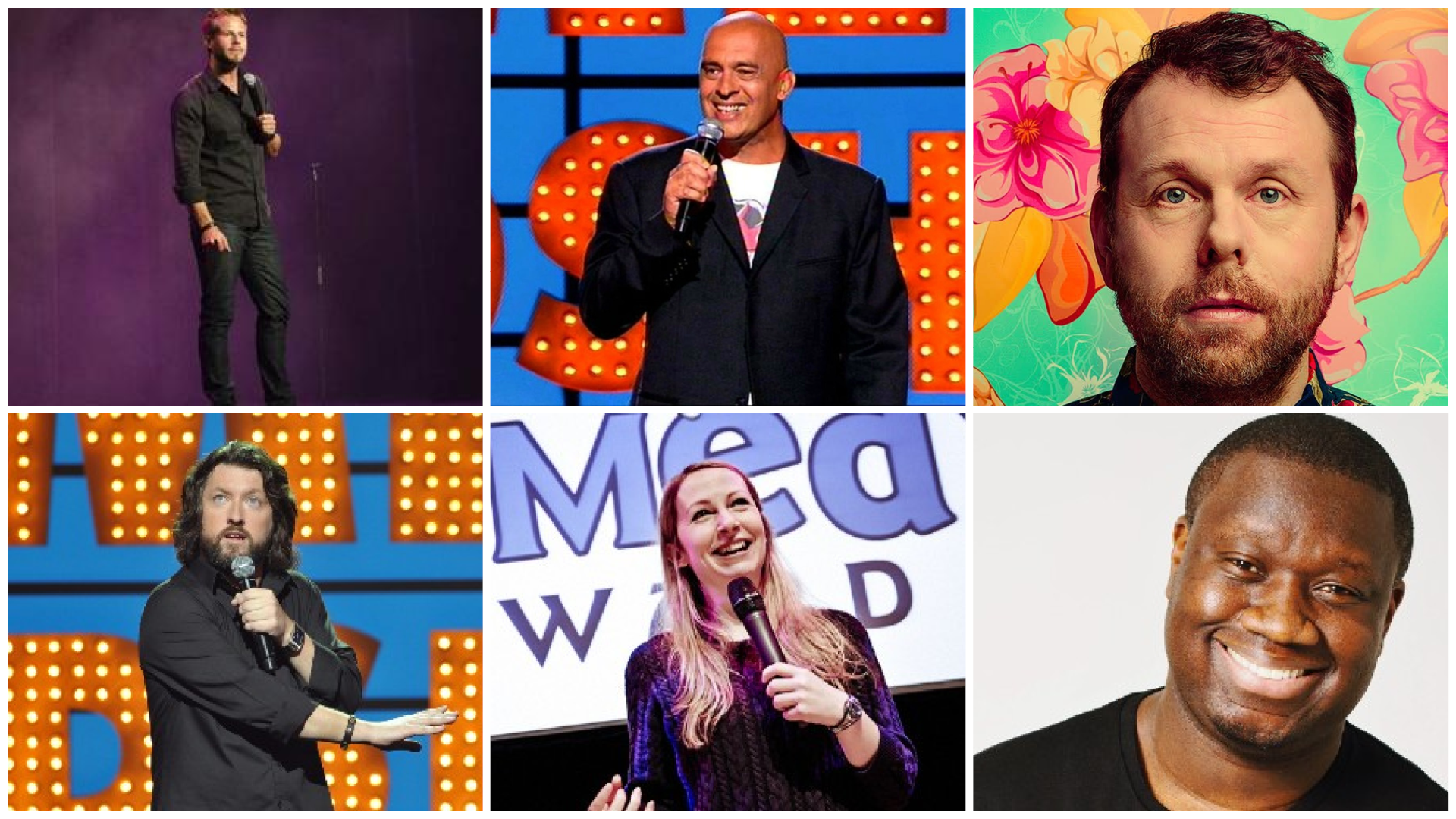 River Bus Comedy Night collage