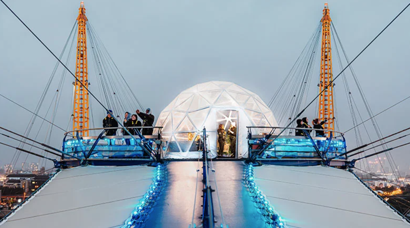 Snow Globe Up At The O2