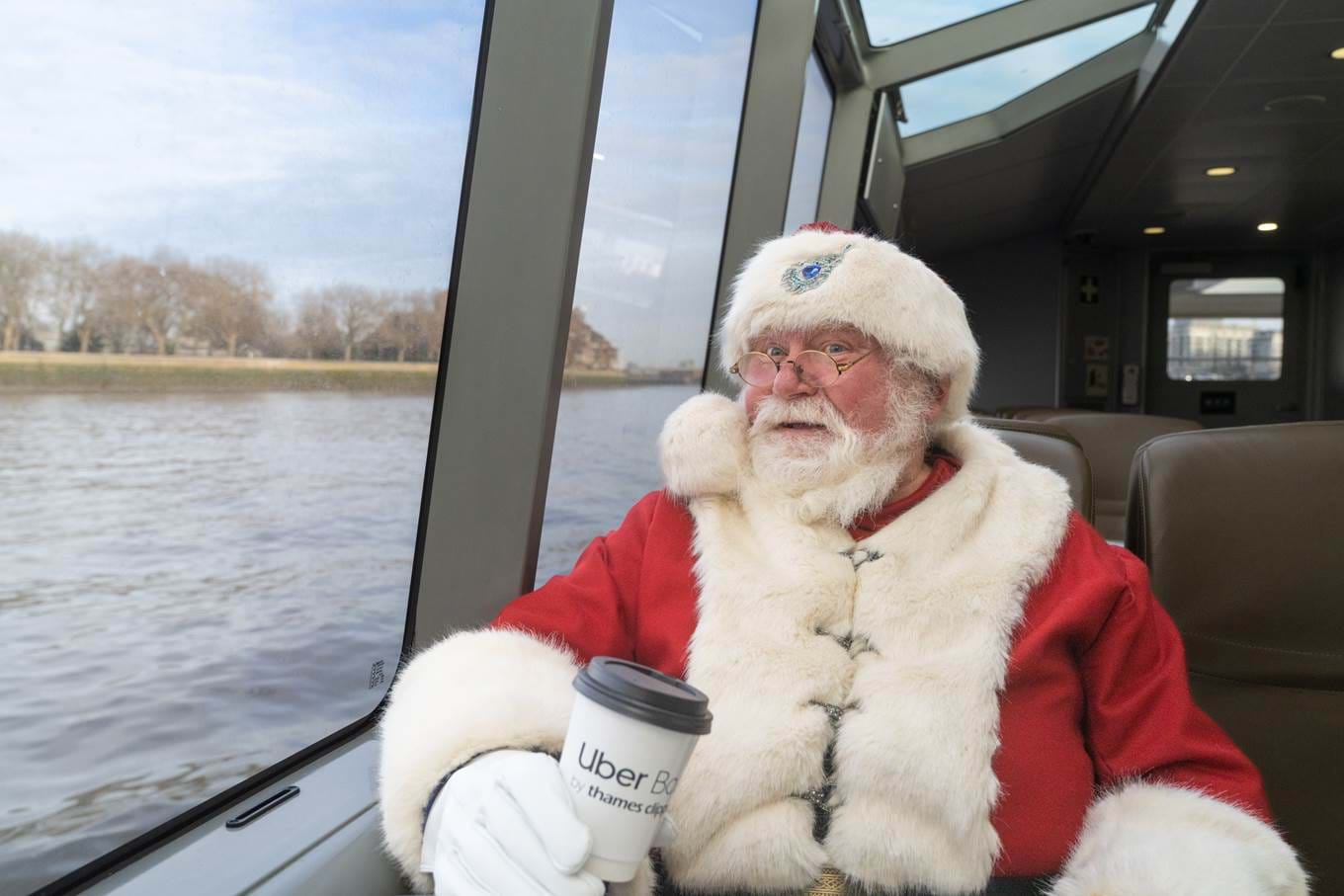 Santa Claus by the window