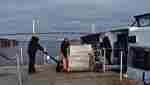 Parcels being loaded into Star Clipper