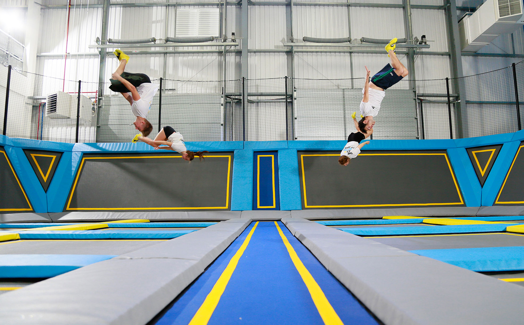 Freejumping Trampolining Activity